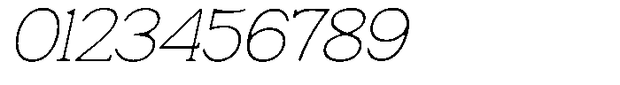 Fendrok Smooth Thin Slant Font OTHER CHARS