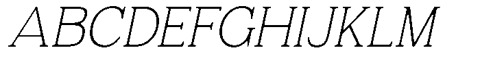 Fendrok Smooth Thin Slant Font UPPERCASE