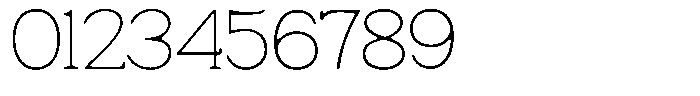 Fendrok Smooth Thin Font OTHER CHARS
