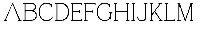 Fendrok Smooth Thin Font UPPERCASE