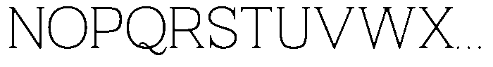 Fendrok Smooth Thin Font UPPERCASE