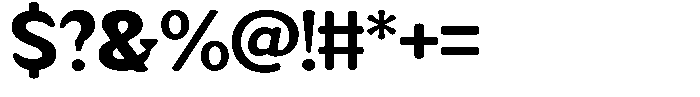 Fendrok Soft Black Expanded Font OTHER CHARS