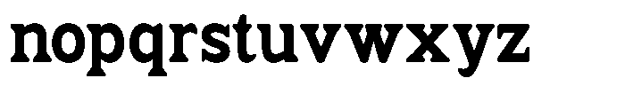 Fendrok Soft Black Semi Condensed Font LOWERCASE