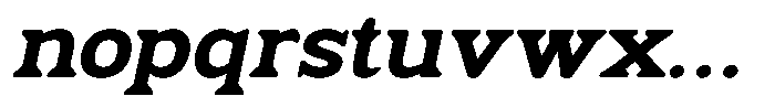 Fendrok Soft Black Slant Expanded Font LOWERCASE
