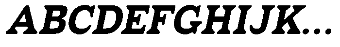 Fendrok Soft Black Slant Semi Expan Font UPPERCASE