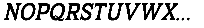 Fendrok Soft Bold Slant Semi Conde Font UPPERCASE