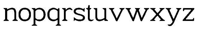 Fendrok Soft Expanded Font LOWERCASE