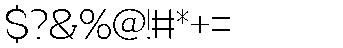 Fendrok Soft Extra Light Expanded Font OTHER CHARS