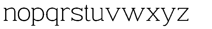 Fendrok Soft Extra Light Expanded Font LOWERCASE
