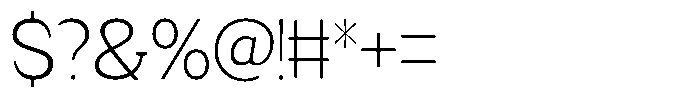 Fendrok Soft Extra Light Font OTHER CHARS