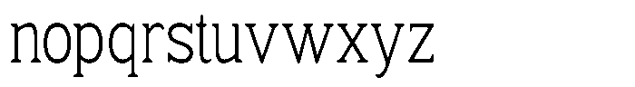 Fendrok Soft Light Condensed Font LOWERCASE