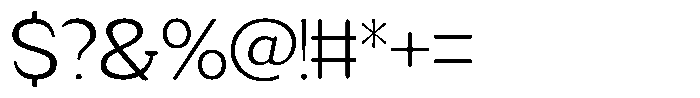 Fendrok Soft Light Expanded Font OTHER CHARS