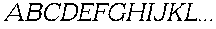 Fendrok Soft Light Slant Expanded Font UPPERCASE