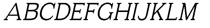 Fendrok Soft Light Slant Font UPPERCASE