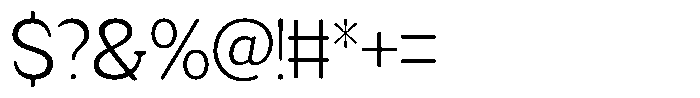 Fendrok Soft Light Font OTHER CHARS