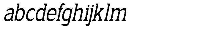 Fendrok Soft Medium Slant Conden FONT