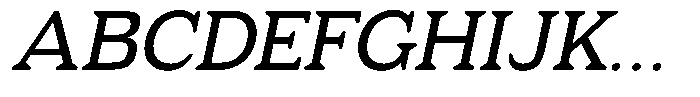 Fendrok Soft Medium Slant Expan Font UPPERCASE