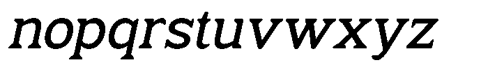 Fendrok Soft Semi Bold Slant Font LOWERCASE