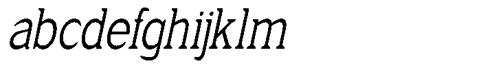 Fendrok Soft Slant Condensed FONT