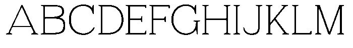 Fendrok Soft Thin Expanded Font UPPERCASE