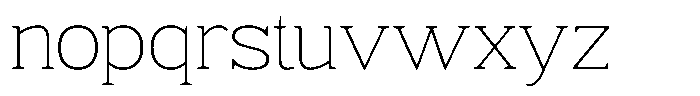 Fendrok Soft Thin Expanded Font LOWERCASE