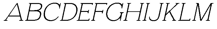 Fendrok Soft Thin Slant Expanded Font UPPERCASE
