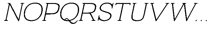 Fendrok Soft Thin Slant Expanded Font UPPERCASE