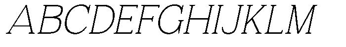 Fendrok Soft Thin Slant Font UPPERCASE