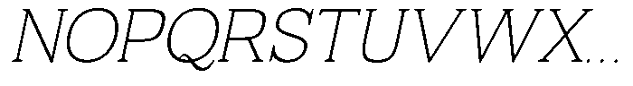 Fendrok Soft Thin Slant Font UPPERCASE