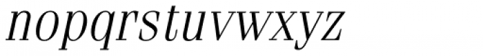 Fenice Std Light Oblique Font LOWERCASE
