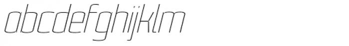 Fenix 21 Italic Font LOWERCASE