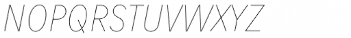 Fenomen Sans CN Hairline Italic Font UPPERCASE