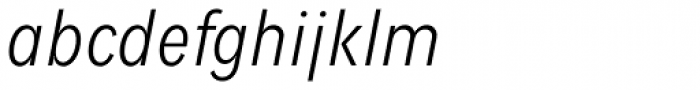 Fenomen Sans CN Light Italic Font LOWERCASE