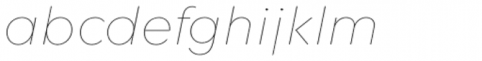 Fenomen Sans Hairline Italic Font LOWERCASE