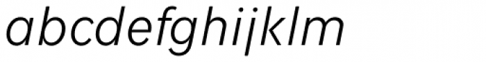 Fenomen Sans SCN Light Italic Font LOWERCASE