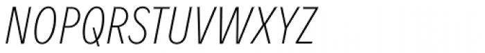 Fenomen Sans XCN Thin Italic Font UPPERCASE
