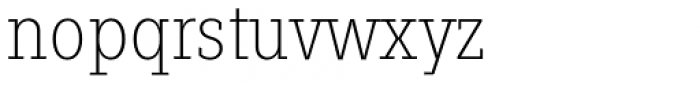 Fenomen Slab CN Thin Font LOWERCASE