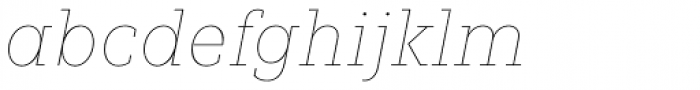Fenomen Slab SCN Hairline Italic Font LOWERCASE