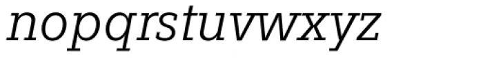 Fenomen Slab SCN Light Italic Font LOWERCASE