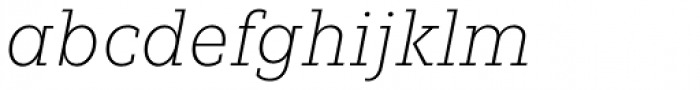 Fenomen Slab SCN Thin Italic Font LOWERCASE