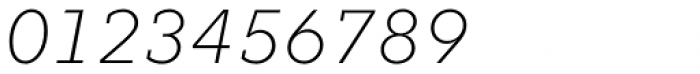 Fenomen Slab Thin Italic Font OTHER CHARS