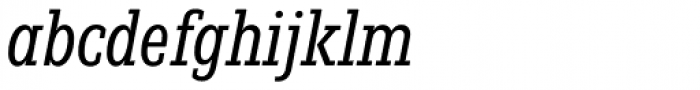Fenomen Slab XCN Book Italic Font LOWERCASE