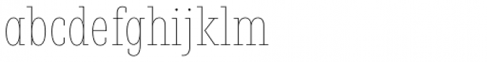 Fenomen Slab XCN Hairline Font LOWERCASE