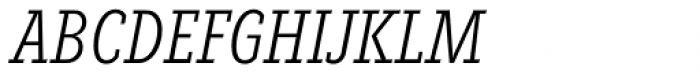 Fenomen Slab XCN Light Italic Font UPPERCASE