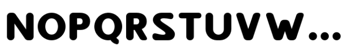 Fenord Rounded Regular Font UPPERCASE