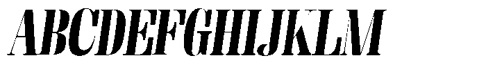 Fenoura Black Slant Font UPPERCASE