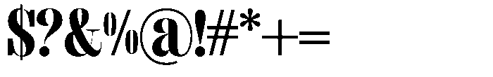 Fenoura Black Font OTHER CHARS