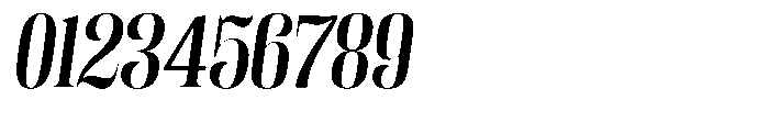 Fenoura Bold Slant Font OTHER CHARS