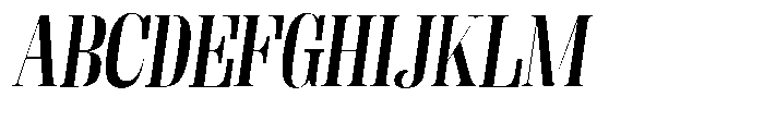 Fenoura Bold Slant Font UPPERCASE