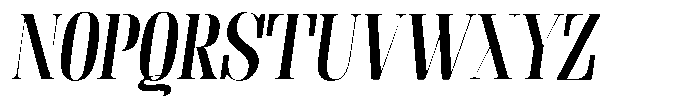 Fenoura Bold Slant Font UPPERCASE